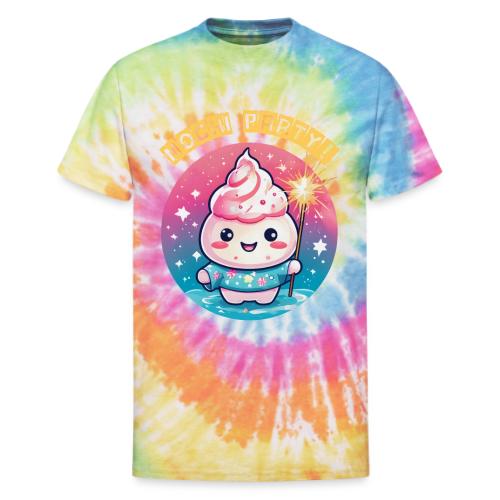 Kawaii Mochi Ice Cream: Coolest Treat for Summers - Unisex Tie Dye T-Shirt