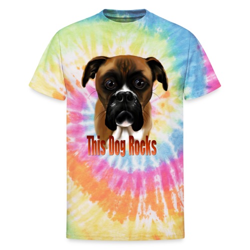 This Dog Rocks - Unisex Tie Dye T-Shirt