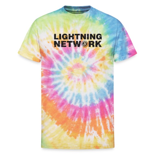 Lightning Network Bitcoin Tshirt - Unisex Tie Dye T-Shirt