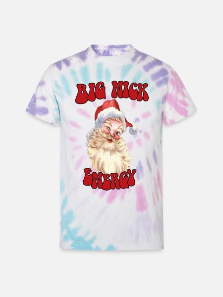 big nick energy - Unisex Tie Dye T-Shirt - Pastel Spiral
