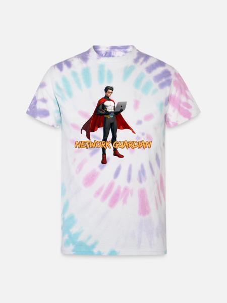 Network Guardian - Unisex Tie Dye T-Shirt - Pastel Spiral