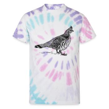 Grouse - Unisex Tie Dye T-Shirt - Pastel Spiral - Front
