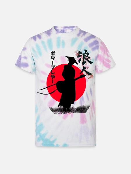 Ronin Guitar Player - Unisex Tie Dye T-Shirt - Pastel Spiral