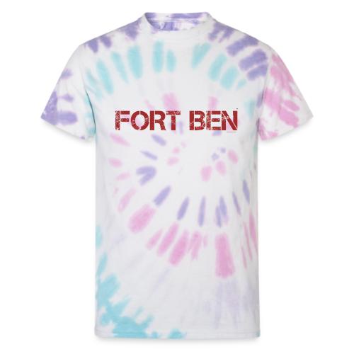 FORT BEN, red capture - Unisex Tie Dye T-Shirt