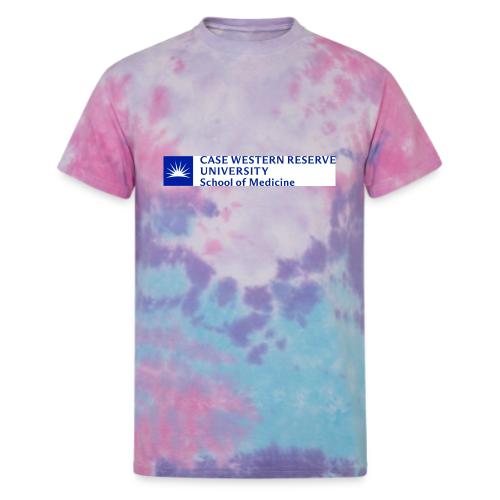 SOM New logo CWRU CMYK BLUE - Unisex Tie Dye T-Shirt