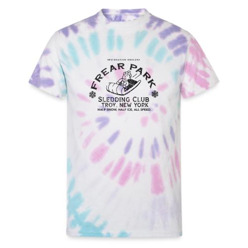 RO Frear Park Sledding Club Distressed Dark - Unisex Tie Dye T-Shirt