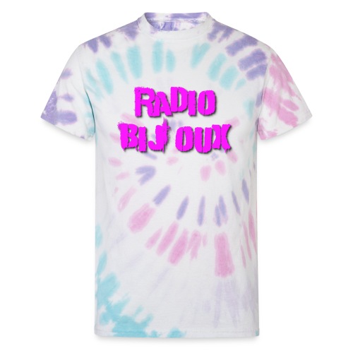 Radio Bioux Large Square Neon Purple - Unisex Tie Dye T-Shirt