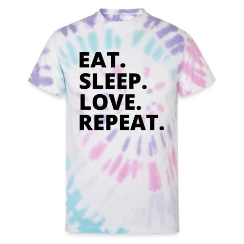 Eat Sleep Love Merch – Wear Your Passion, Live the - Unisex Tie Dye T-Shirt