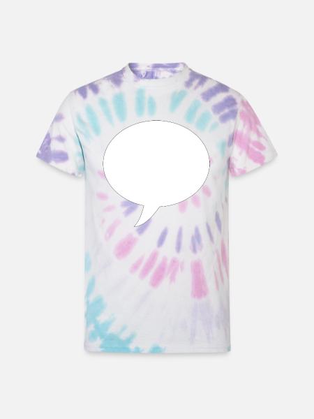 Bubble - Unisex Tie Dye T-Shirt - Pastel Spiral
