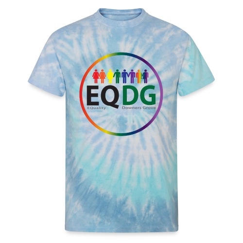 EQDG circle logo - Unisex Tie Dye T-Shirt