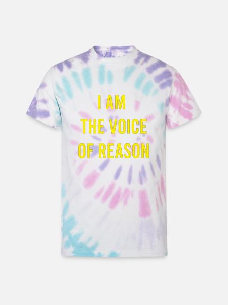 voice of reason - Unisex Tie Dye T-Shirt - Pastel Spiral