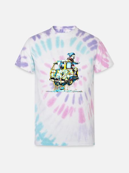 Broken - Unisex Tie Dye T-Shirt - Pastel Spiral