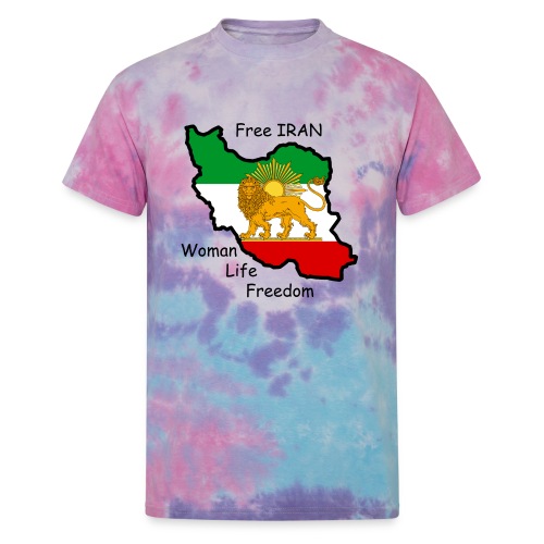 Free Iran Woman Life Freedom 2 - Unisex Tie Dye T-Shirt