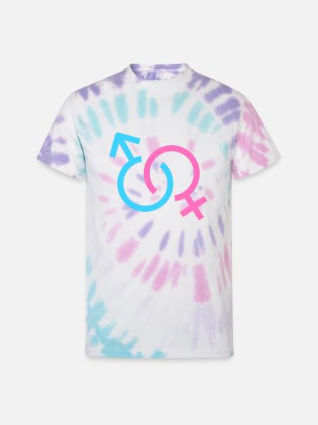 connection - Unisex Tie Dye T-Shirt - Pastel Spiral