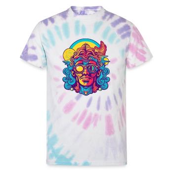 Time Traveler Hoodie - Unisex Tie Dye T-Shirt - Pastel Spiral - Front