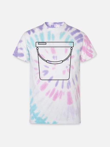 Bucket - Unisex Tie Dye T-Shirt - Pastel Spiral