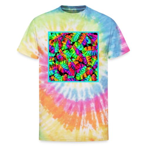 Chic Leaf Pattern Stylish Elegance - Unisex Tie Dye T-Shirt