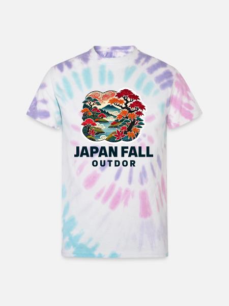 Maple Tranquility - Unisex Tie Dye T-Shirt - Pastel Spiral