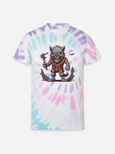 Halloween Werewolf - Unisex Tie Dye T-Shirt - Pastel Spiral