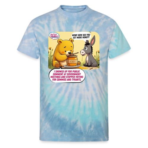 Honey Bear - Fire Tyrants - Unisex Tie Dye T-Shirt