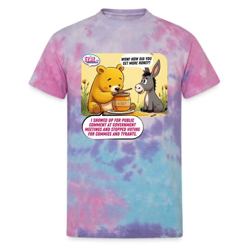 Honey Bear - Fire Tyrants - Unisex Tie Dye T-Shirt