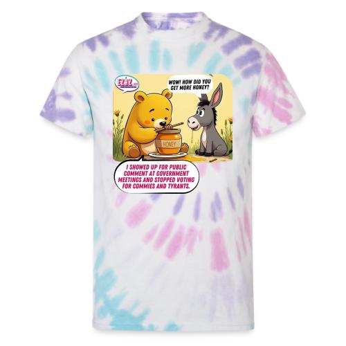 Honey Bear - Fire Tyrants - Unisex Tie Dye T-Shirt