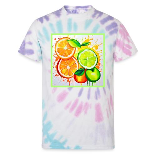 Neon Chaos Liquid Color Explosion - Unisex Tie Dye T-Shirt
