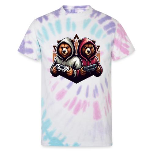 2 grizzlies gamer bears - Unisex Tie Dye T-Shirt