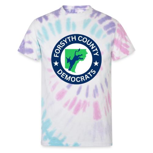 FoCoDems Logo - Unisex Tie Dye T-Shirt