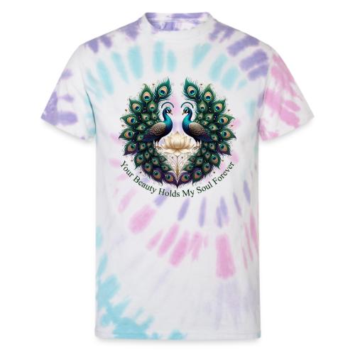 Your Beauty Holds My Soul Peacock Gifts T-Shirt - Unisex Tie Dye T-Shirt