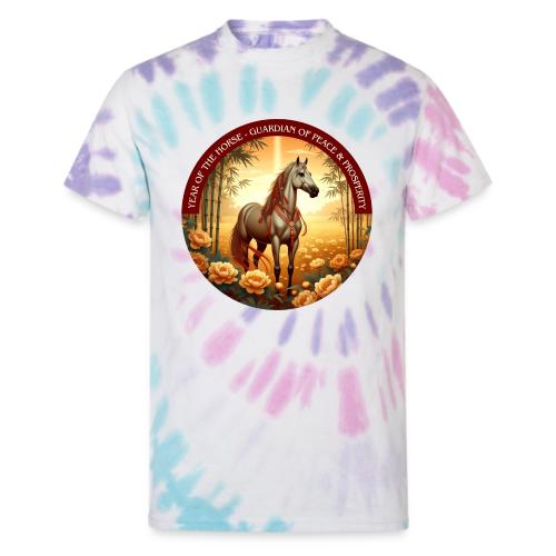 Year of the Horse Guardian T Shirt, Lunar New Year - Unisex Tie Dye T-Shirt