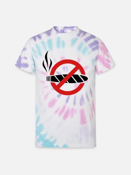 No smoking - cigar - Unisex Tie Dye T-Shirt - Pastel Spiral