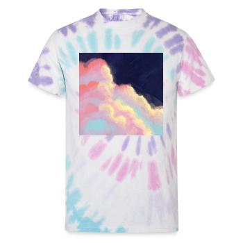 Night - Unisex Tie Dye T-Shirt - Pastel Spiral - Front
