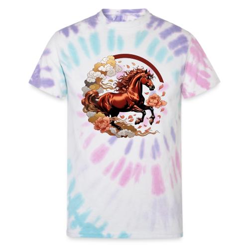 Year of the Horse T Shirt, Lunar New Year Gift - Unisex Tie Dye T-Shirt