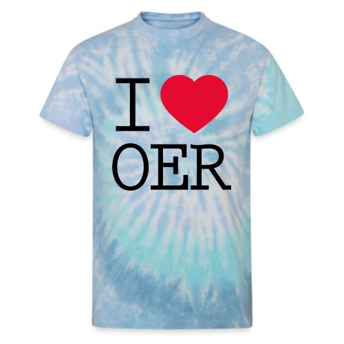 I love OER - Unisex Tie Dye T-Shirt