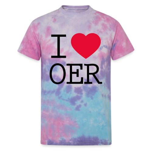 I love OER - Unisex Tie Dye T-Shirt