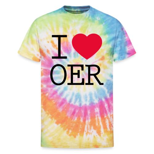 I love OER - Unisex Tie Dye T-Shirt