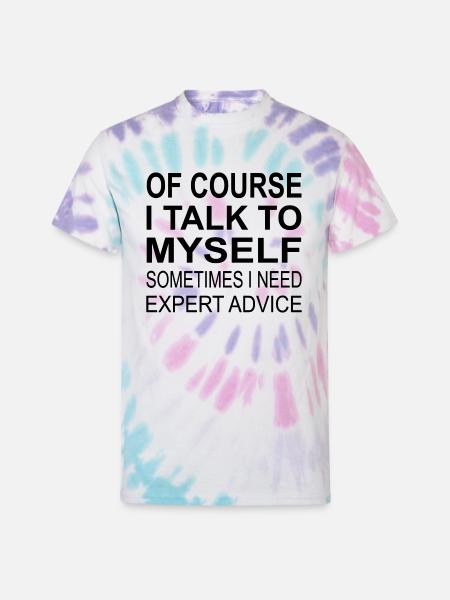 Expert Advice - Unisex Tie Dye T-Shirt - Pastel Spiral