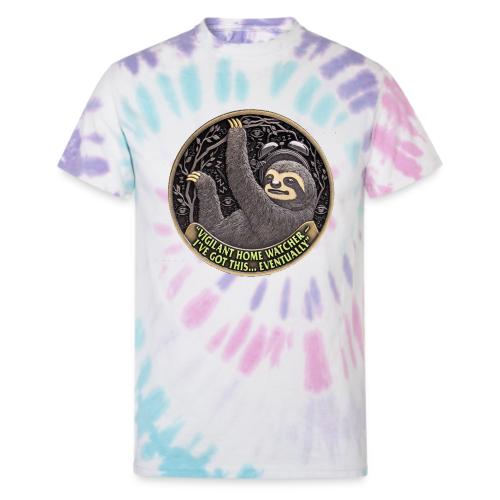 Sloth Home Watcher T Shirt - Unisex Tie Dye T-Shirt