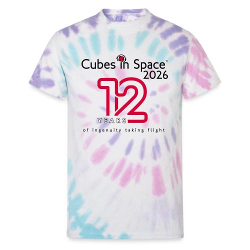 2026 Cubes in Space Products - Unisex Tie Dye T-Shirt