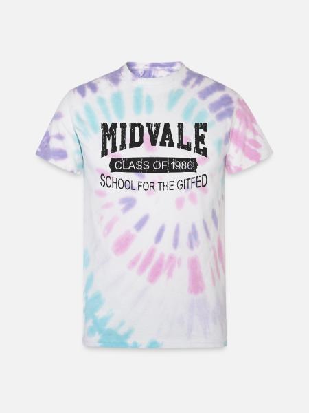 Midvale School for the Gifted Gary Larson the Far - Unisex Tie Dye T-Shirt - Pastel Spiral