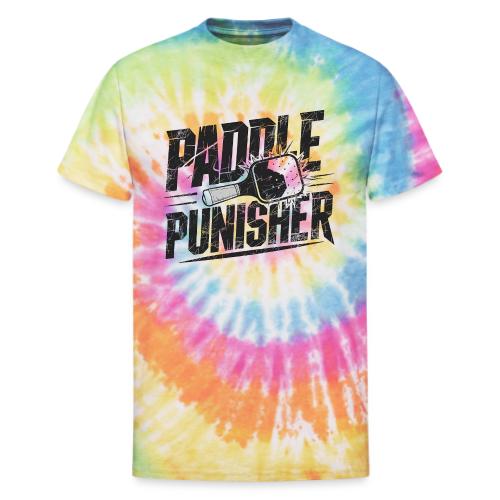 Funny Pickleball: Paddle Punisher Incoming - Unisex Tie Dye T-Shirt