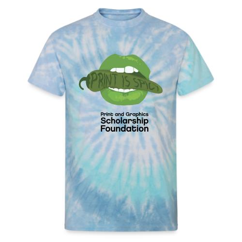 2024 T-Shirt Contest College Winner Print is Spicy - Unisex Tie Dye T-Shirt