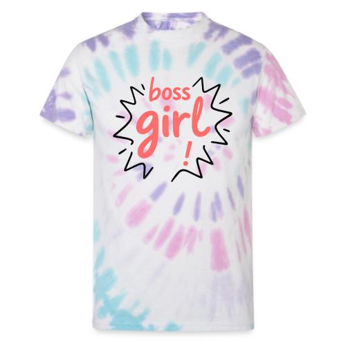 Boss Girl Bold Feminist Statement - Unisex Tie Dye T-Shirt