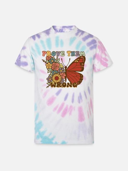 PROVE THEM WRONG - Unisex Tie Dye T-Shirt - Pastel Spiral