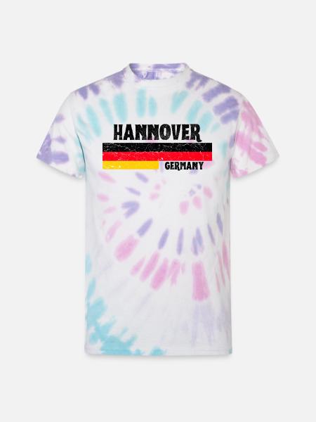 Hannover Germany - Unisex Tie Dye T-Shirt - Pastel Spiral