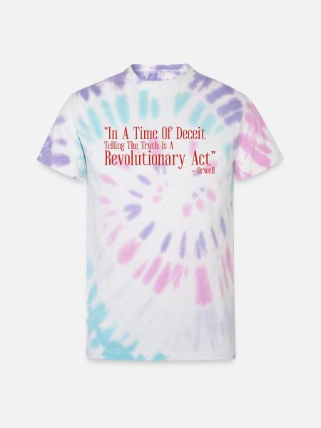 In A Time Of Deceit - Unisex Tie Dye T-Shirt - Pastel Spiral