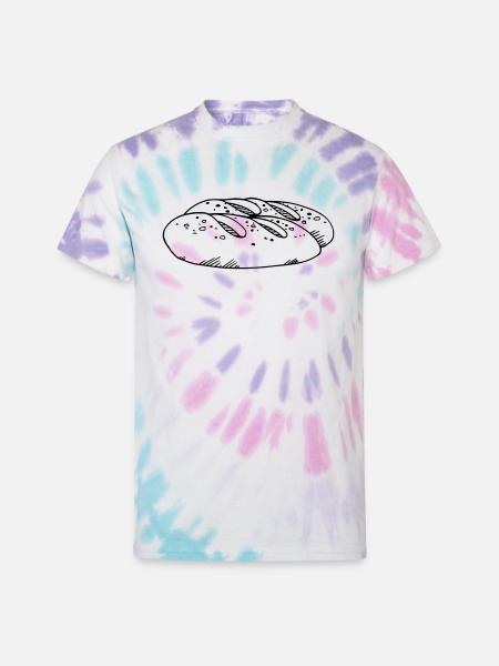 Bread - Unisex Tie Dye T-Shirt - Pastel Spiral