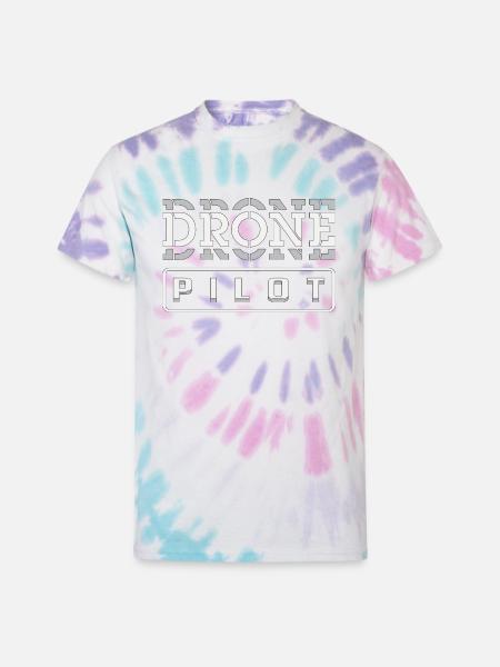 Drone Pilot Drones Uav - Unisex Tie Dye T-Shirt - Pastel Spiral