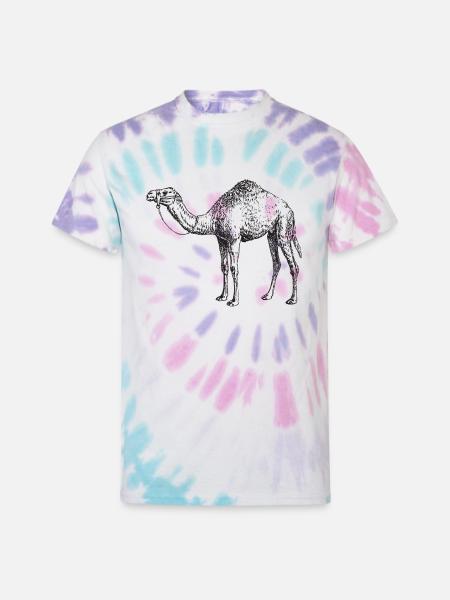 Camel T-Shirt - Unisex Tie Dye T-Shirt - Pastel Spiral